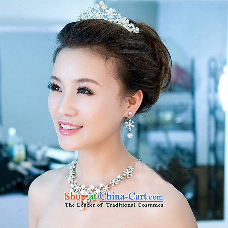 In 2015, Friends bride wedding dresses accessories bride crown necklace earrings three piece wedding dress accessories accessories three of the Friends (LANYI) , , , shopping on the Internet