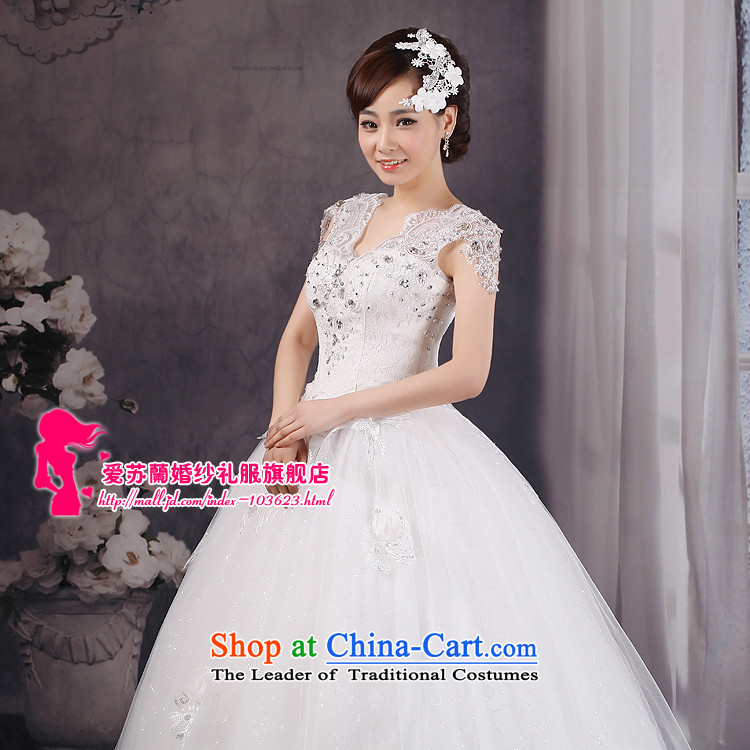 The Korean version of the new high-v-neck and sexy lace strap shoulders wedding flower Wedding Super Video Graphics thin wedding White M pictures, prices, brand platters! The elections are supplied in the national character of distribution, so action, buy now enjoy more preferential! As soon as possible.