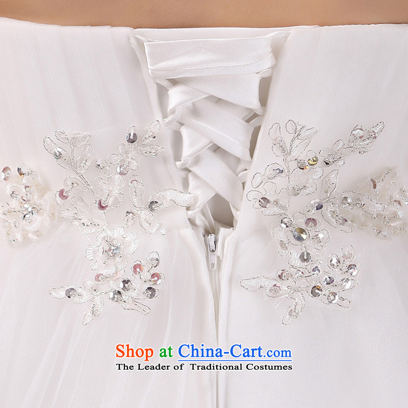2015 new bride Korean elegant sweet straps princess winter wedding Korean anointed chest white L, Love Su-lan , , , shopping on the Internet