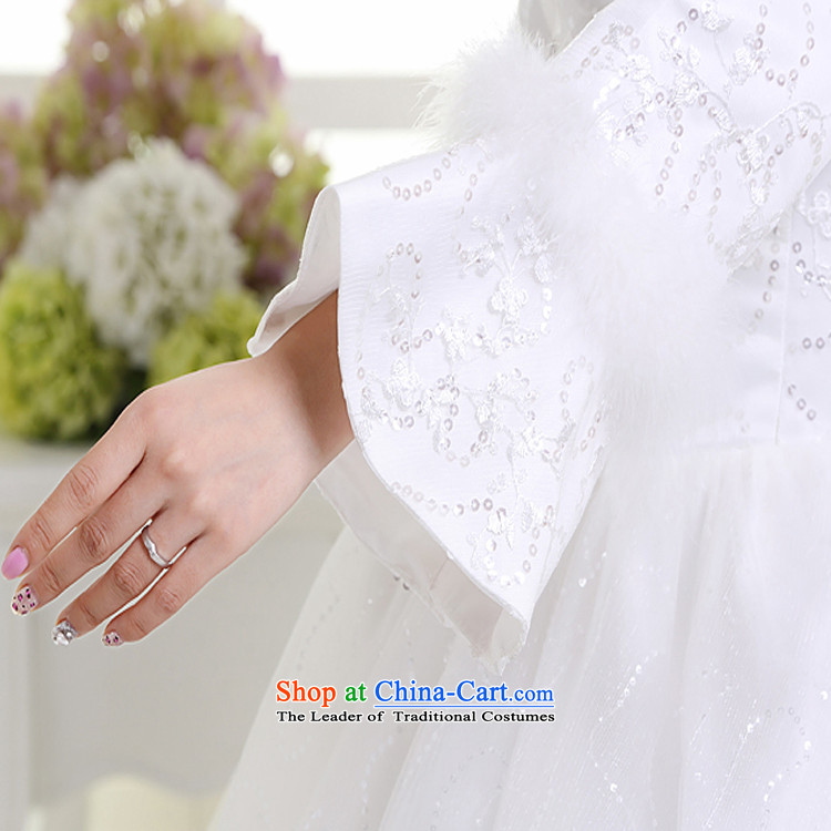 Winter, wedding long-sleeved new winter plus cotton dress Korean winter Princess Bride wedding wedding S311 white S picture, prices, brand platters! The elections are supplied in the national character of distribution, so action, buy now enjoy more preferential! As soon as possible.