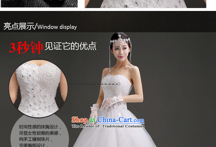 Friends of the 2015 Winter Olympics, the new bride wedding Korean anointed chest diamond jewelry large tail bon bon skirt wedding to align graphics thin wedding dresses to align L code waist 2.1 foot picture, prices, brand platters! The elections are supplied in the national character of distribution, so action, buy now enjoy more preferential! As soon as possible.