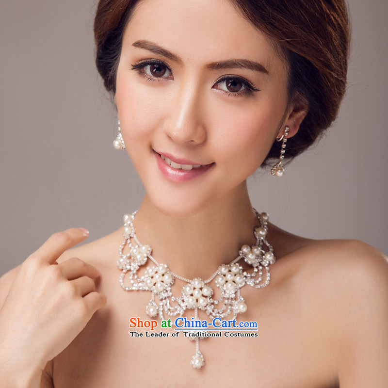 In 2015, Friends bride wedding dresses accessories Korean brides crown necklace earrings three piece bridal jewelry and ornaments wedding dresses Accessories Kits, Yi (LANYI) , , , shopping on the Internet