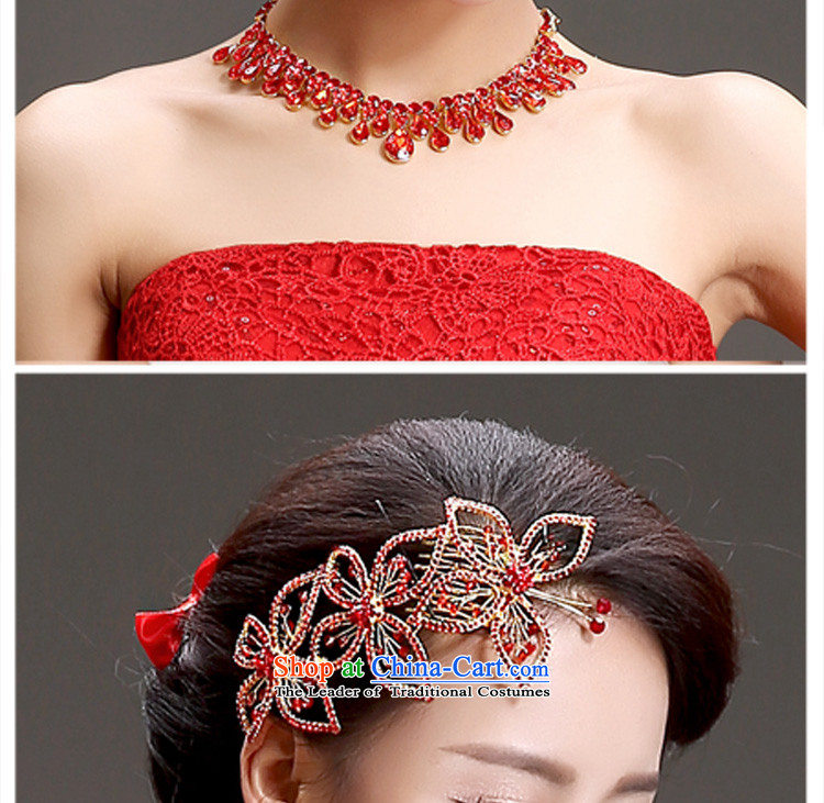 In 2015, Friends bride wedding dresses qipao accessories Korean bridal headdress crown necklace earrings three piece bridal jewelry red wedding dresses and ornaments with pictures, prices, brand platters! The elections are supplied in the national character of distribution, so action, buy now enjoy more preferential! As soon as possible.