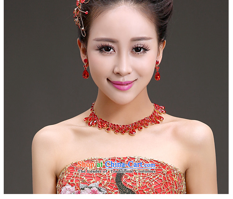 In 2015, Friends bride wedding dresses qipao accessories Korean bridal headdress crown necklace earrings three piece bridal jewelry red wedding dresses and ornaments with pictures, prices, brand platters! The elections are supplied in the national character of distribution, so action, buy now enjoy more preferential! As soon as possible.