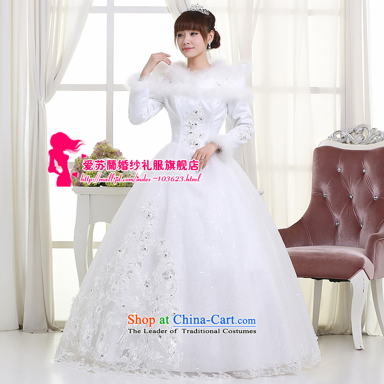 Wedding dresses new 2015 winter plus cotton winter wedding to align the thick winter of long-sleeved White XXL wedding pictures, prices, brand platters! The elections are supplied in the national character of distribution, so action, buy now enjoy more preferential! As soon as possible.