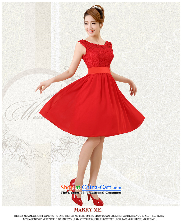 Wedding dresses new 2015 Summer bridesmaid dress Top Loin of pregnant women small red dress shoulders of Evening Dress Short large Fat MM bridal dresses bows services red L picture, prices, brand platters! The elections are supplied in the national character of distribution, so action, buy now enjoy more preferential! As soon as possible.