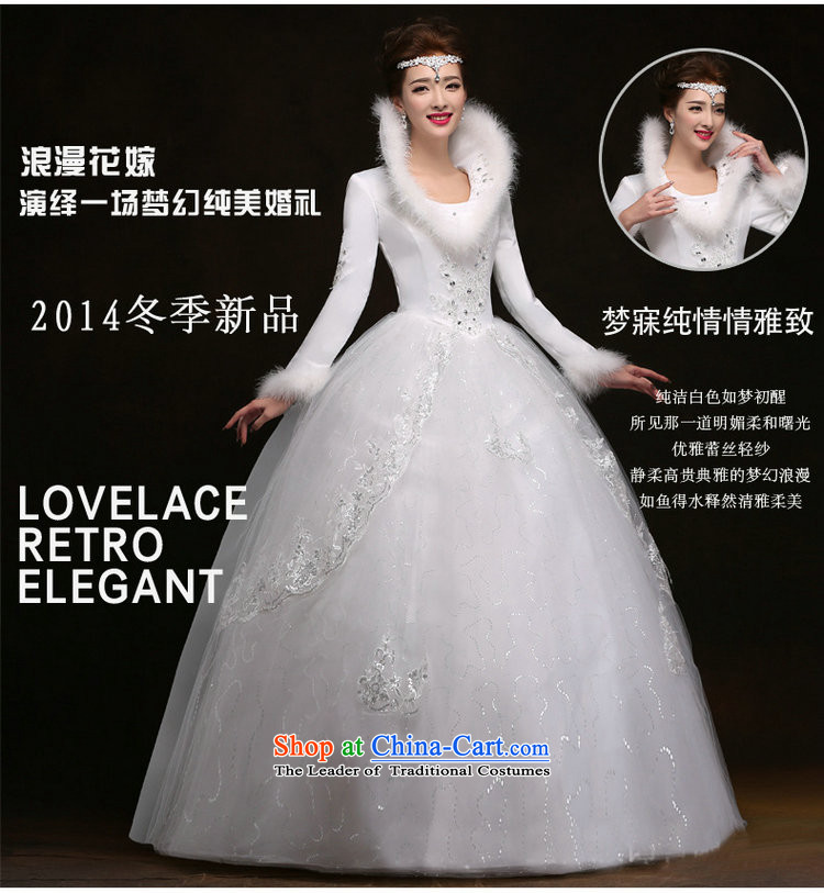 Optimize Hong-winter long-sleeved wedding thick warm winter clothing marriage wedding dress winter YSB1132 white picture, prices, S brand platters! The elections are supplied in the national character of distribution, so action, buy now enjoy more preferential! As soon as possible.