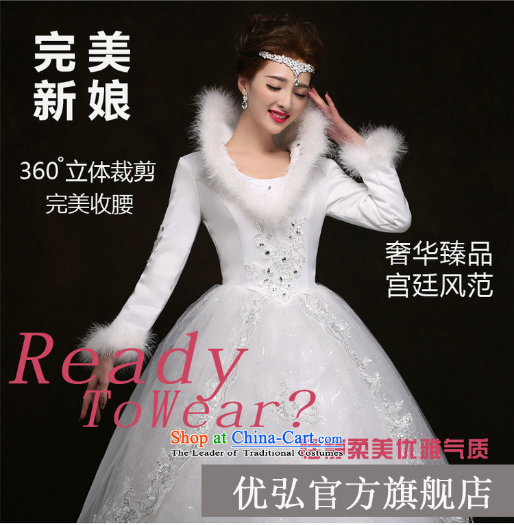 Optimize Hong-winter long-sleeved wedding thick warm winter clothing marriage wedding dress winter YSB1132 white picture, prices, S brand platters! The elections are supplied in the national character of distribution, so action, buy now enjoy more preferential! As soon as possible.