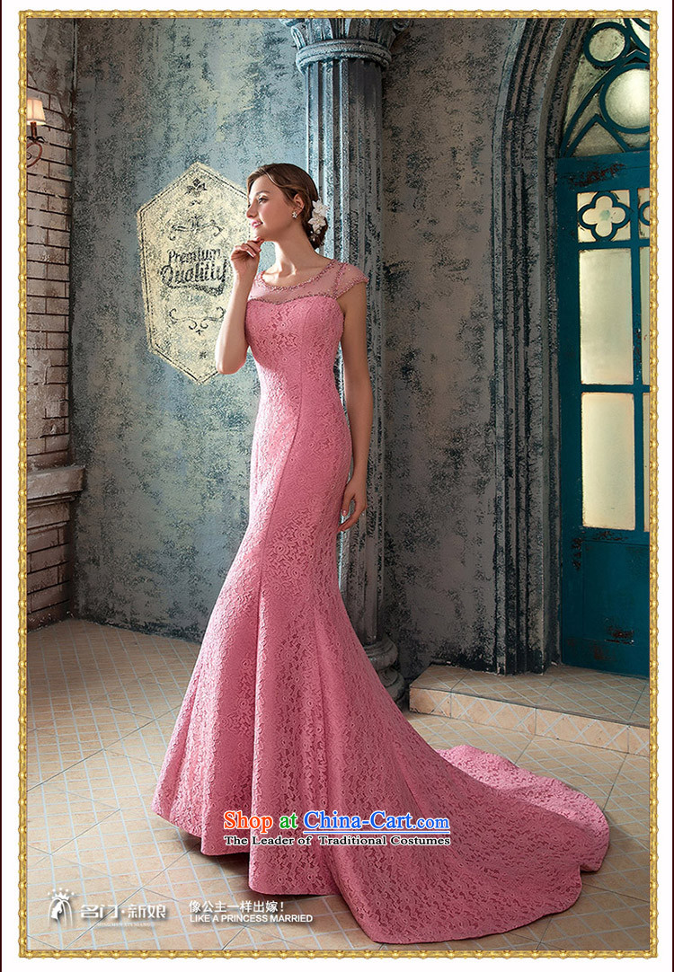 A Bride wedding dresses elegant Peach-pink dresses crowsfoot dinner serving small trailing lace 423 pink M picture, prices, brand platters! The elections are supplied in the national character of distribution, so action, buy now enjoy more preferential! As soon as possible.