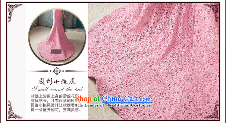 A Bride wedding dresses elegant Peach-pink dresses crowsfoot dinner serving small trailing lace 423 pink M picture, prices, brand platters! The elections are supplied in the national character of distribution, so action, buy now enjoy more preferential! As soon as possible.