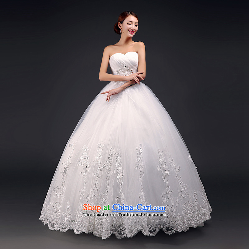 In accordance with the anointed Jimmy Stéphane chest wedding dresses 2015 new stylish align to wedding lace diamond strap bride wedding m White S, Stéphane Yu to , , , shopping on the Internet