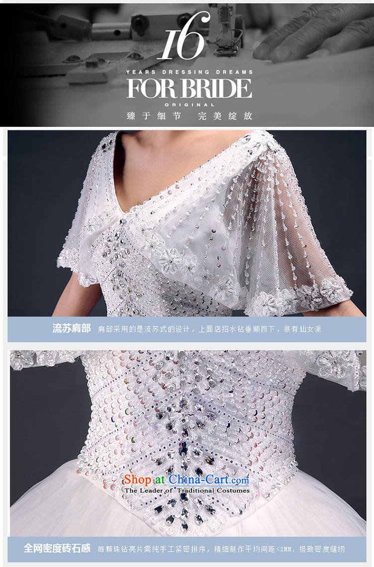 In accordance with the 2015 Jimmy Stéphane winter new alignment to wedding dresses Korean water drilling V-Neck package shoulder lace bride wedding m White M picture, prices, brand platters! The elections are supplied in the national character of distribution, so action, buy now enjoy more preferential! As soon as possible.