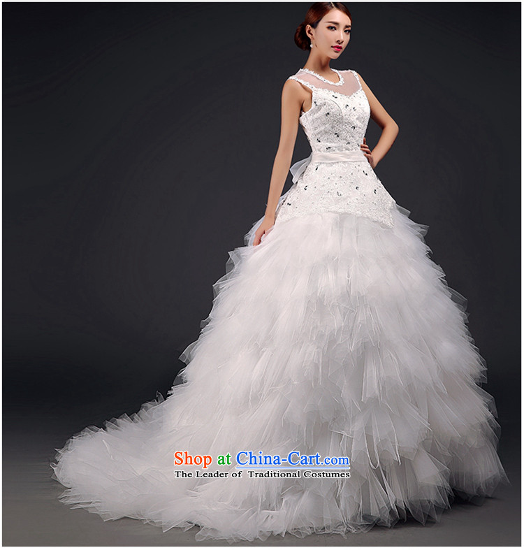 The new Jimmy Stéphane) 2015 Summer wedding dresses Sau San Korean word lace shoulder back small trailing wedding marriages wedding wedding dresses m White S picture, prices, brand platters! The elections are supplied in the national character of distribution, so action, buy now enjoy more preferential! As soon as possible.