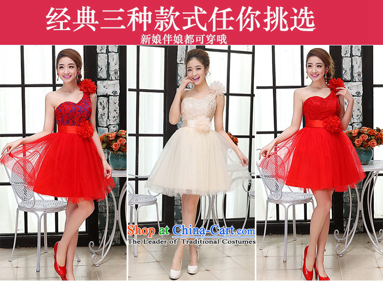 Hei Kaki autumn and winter bridesmaid Dress Short, banquet evening dresses and sisters mission bridesmaid skirt moderator small dress X014 style 2 XS picture, prices, brand platters! The elections are supplied in the national character of distribution, so action, buy now enjoy more preferential! As soon as possible.