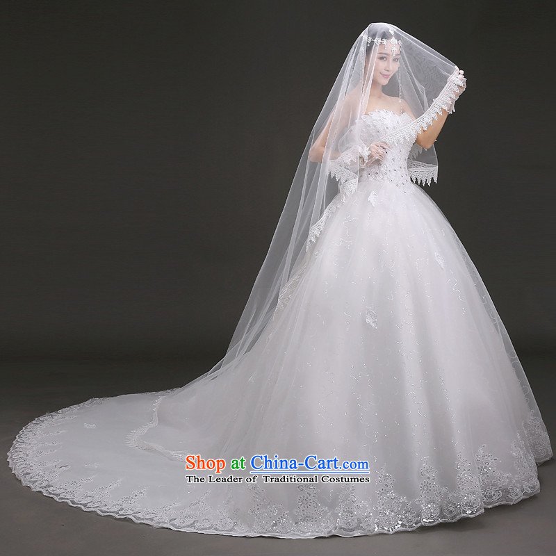 In 2015, Friends bride wedding dresses accessories Korean water-soluble lace head bride wedding accessories 3 meters long and legal wedding photo building supplies of friends (white LANYI shopping on the Internet has been pressed.)
