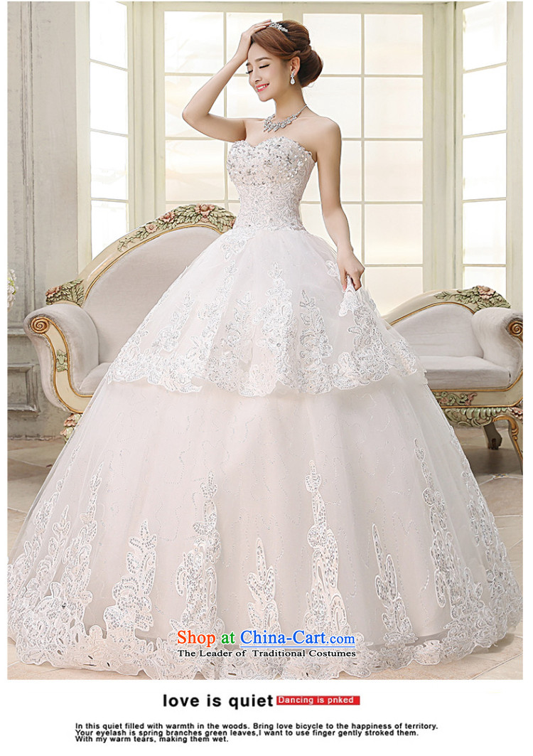 The knot true love wedding dress 2015 new Korean anointed chest diamond marriages to align the tail bon bon skirt straps large white streaks in winter) 2 M XL Photo, prices, brand platters! The elections are supplied in the national character of distribution, so action, buy now enjoy more preferential! As soon as possible.
