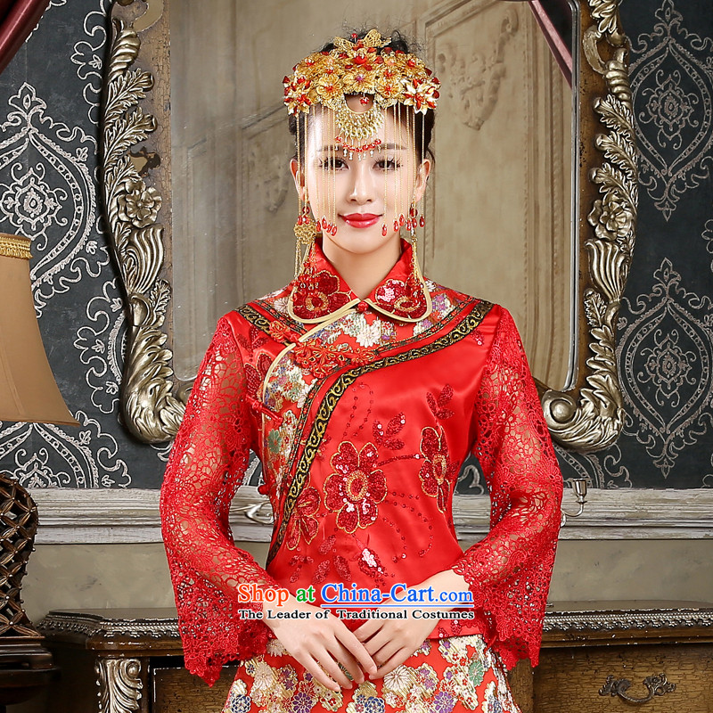 The Friends of ancient bride Bong-sam Hui headdress classical edging brush-comb kit qipao Sau Wo service use of the dragon head-dress ornaments, Yi (LANYI) , , , shopping on the Internet