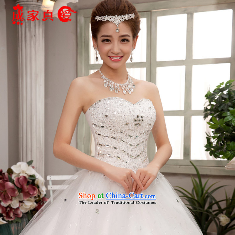 The knot true love wedding dresses new 2015 winter clothing lace white Korean brides and chest straps to align the large wedding video thin white streak of $464 L package-Mail 3-piece set, the knot True Love , , , shopping on the Internet