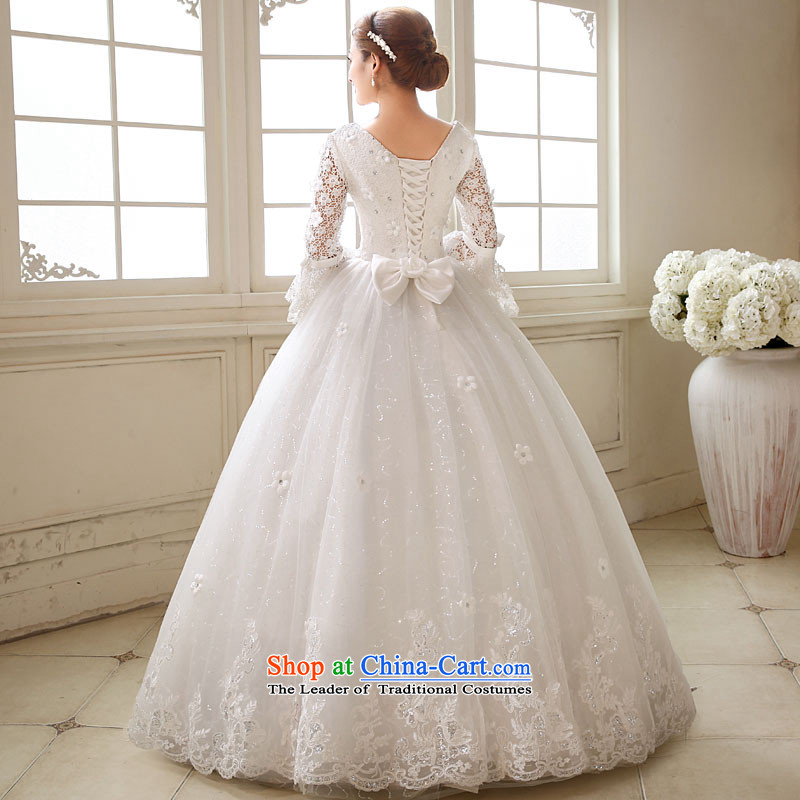 The knot true love to align the long-sleeved wedding dresses 2015 new red marriages white lace straps for larger autumn and winter video thin red XXL, Chengjia True Love , , , shopping on the Internet