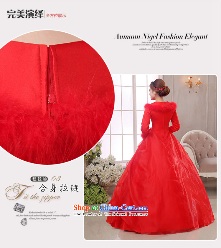 The knot of true love, wedding dresses winter 2015 new red shoulders a long-sleeved marriages to align the wedding plus gross fall thick red wedding + 3-piece set M pictures, prices, brand platters! The elections are supplied in the national character of distribution, so action, buy now enjoy more preferential! As soon as possible.