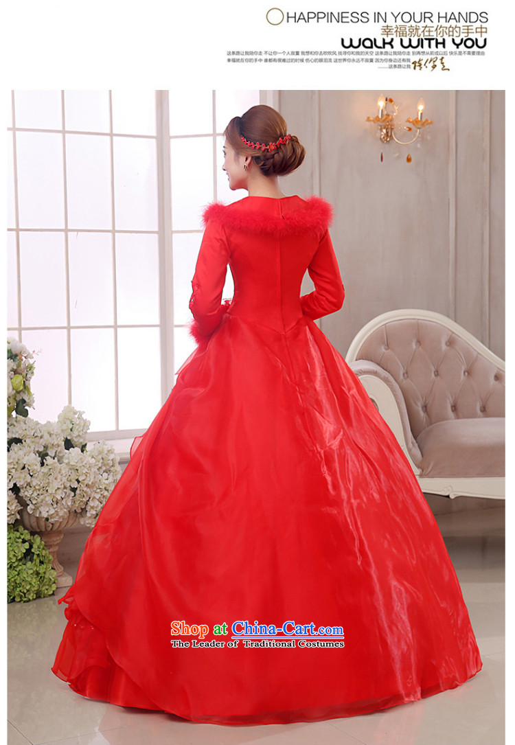 The knot of true love, wedding dresses winter 2015 new red shoulders a long-sleeved marriages to align the wedding plus gross fall thick red wedding + 3-piece set M pictures, prices, brand platters! The elections are supplied in the national character of distribution, so action, buy now enjoy more preferential! As soon as possible.