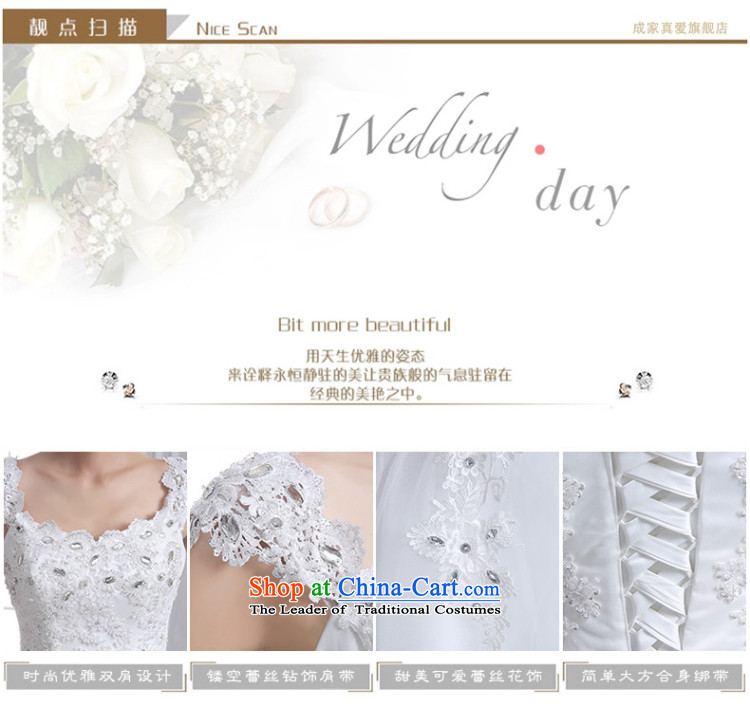 The knot true love wedding dress 2015 new Korean word shoulder lace diamond align to skirt straps bon bon larger female White XXL sent autumn kits in remote areas not package mail Picture, prices, brand platters! The elections are supplied in the national character of distribution, so action, buy now enjoy more preferential! As soon as possible.