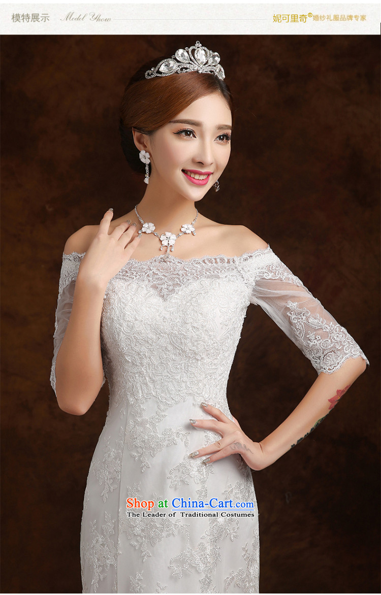Kidman, wedding dresses 2015 winter trendy first field in shoulder cuff bride wedding Sau San small trailing white M(3-5 wedding day shipping) Picture, prices, brand platters! The elections are supplied in the national character of distribution, so action, buy now enjoy more preferential! As soon as possible.