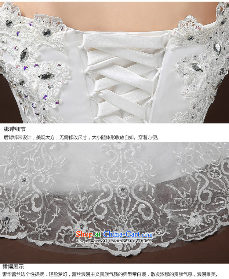 Wedding dresses new Word 2015 winter stylish wedding small shoulder bride tail wedding lace Diamond White L I bought it for Sau San rushed wedding three kit) Picture, prices, brand platters! The elections are supplied in the national character of distribution, so action, buy now enjoy more preferential! As soon as possible.