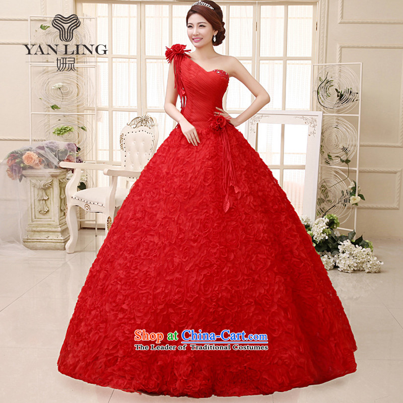 2015 new wedding dresses Korean sweet Princess Bride to align the shoulder and chest wedding HS291 RED XL, Charlene Choi spirit has been pressed shopping on the Internet