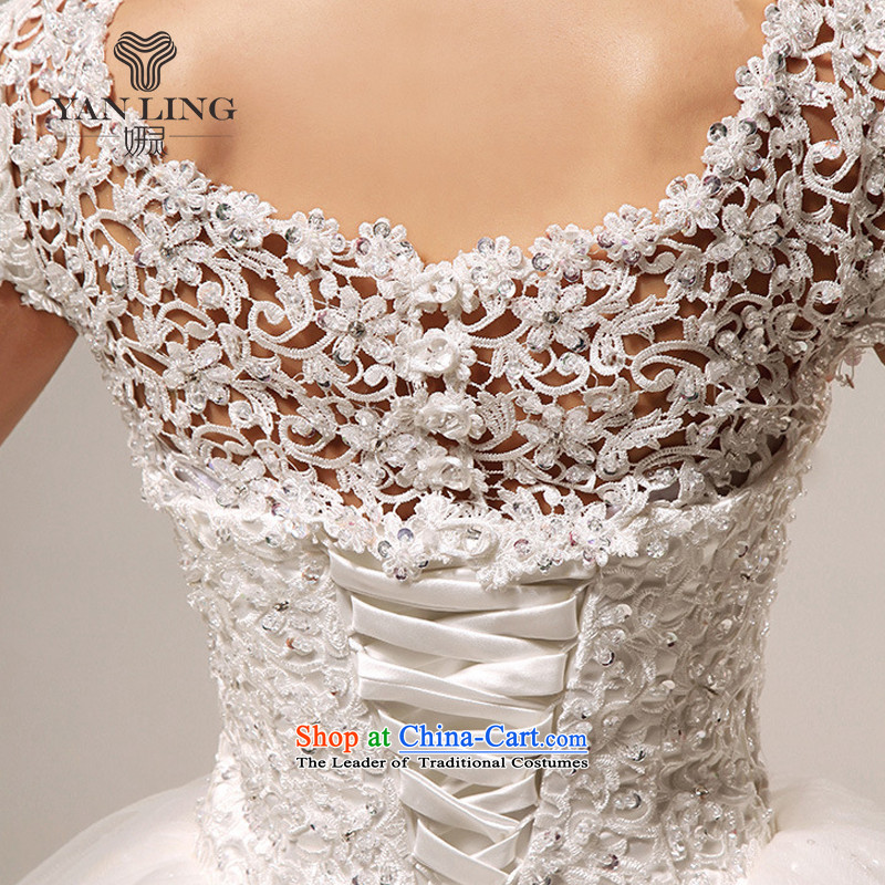  The Korean version of the new 2015 wedding dress a field shoulder sweet lace princess sexy to align the wedding HS290 S, Charlene Choi spirit has been pressed shopping on the Internet