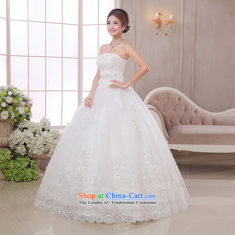 The knot true love wedding dress 2015 new Korean wiping the chest to align marriages princess straps for larger video thin white women's clothes winter S Chengjia True Love , , , shopping on the Internet