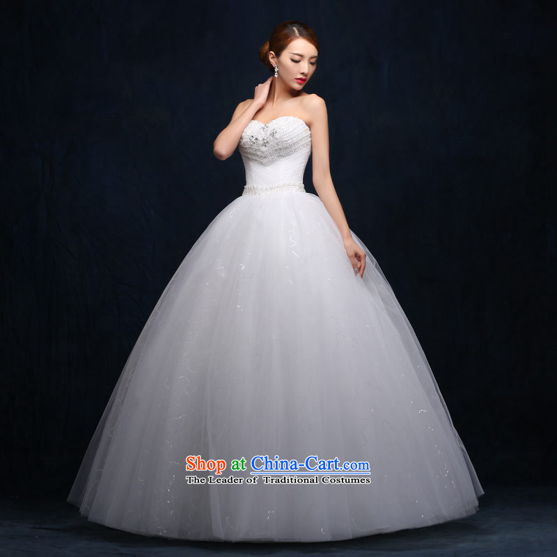 Love of the overcharged wedding anointed chest, 2015 new products to align the diamond root yarn with lace V-Neck wedding dress female white M love of the overcharged shopping on the Internet has been pressed.