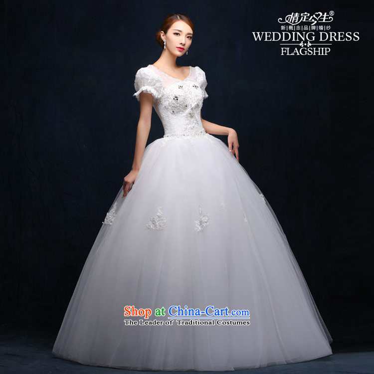 Love of the life of the word wedding shoulder deep V-Neck Strap cuff breathings princess align to Diamond White 2015 new products wedding dress female photographed the addition of three special tailor-made any pictures, prices, brand platters! The elections are supplied in the national character of distribution, so action, buy now enjoy more preferential! As soon as possible.