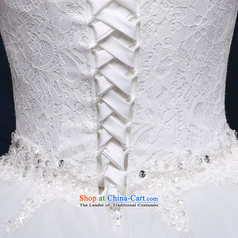 Love of the life of the word wedding shoulder deep V-Neck Strap cuff breathings princess align to Diamond White 2015 new products wedding dress female photographed the addition of three special tailor-made the concept of the love of the overcharged shoppi