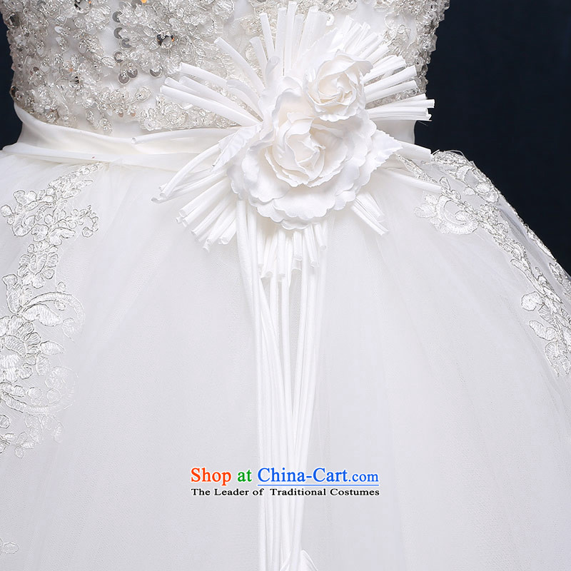 Love of the overcharged wedding Word 2015 new shoulder straps lace Top Loin of pregnant women to align the white-Foutune of OSCE root yarn Princess Skirt holding white tailor-made for the concept of the love of the overcharged shopping on the Internet has