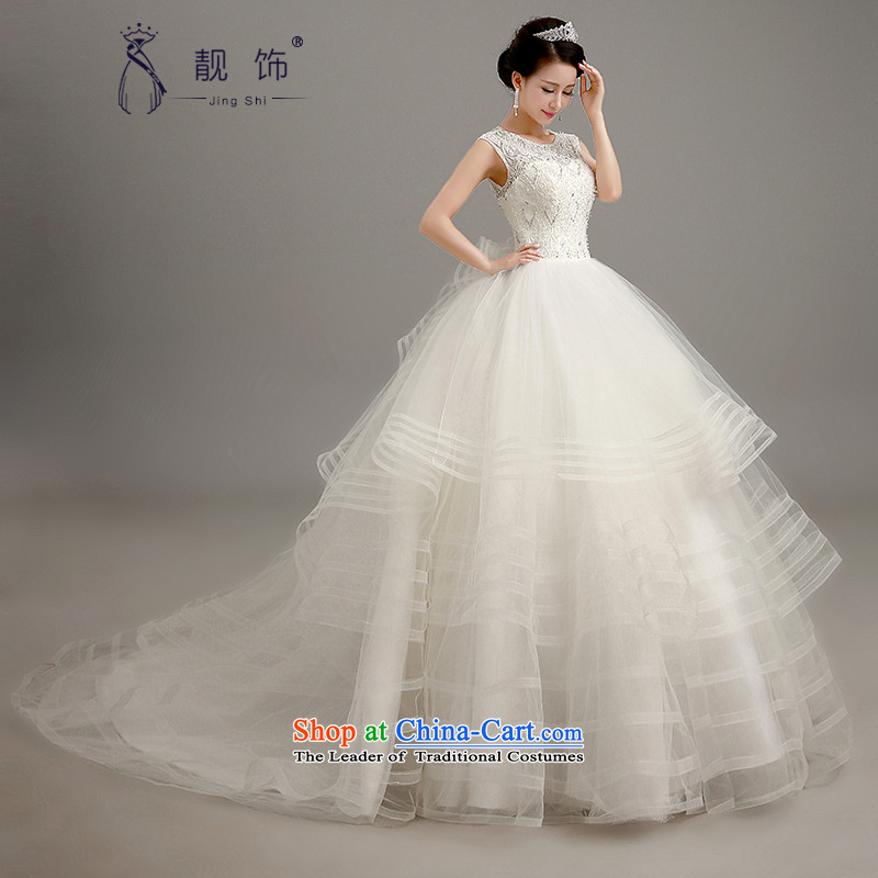 The new 2015 International Friendship wedding dress the word wedding marriages shoulder bridal suite upscale lace video thin wedding white streaks, XL, talks trim (JINGSHI) , , , shopping on the Internet