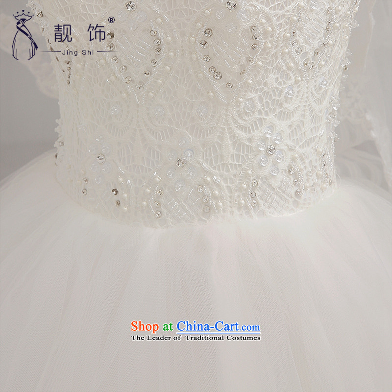The new 2015 International Friendship wedding dress the word wedding marriages shoulder bridal suite upscale lace video thin wedding white streaks, XL, talks trim (JINGSHI) , , , shopping on the Internet