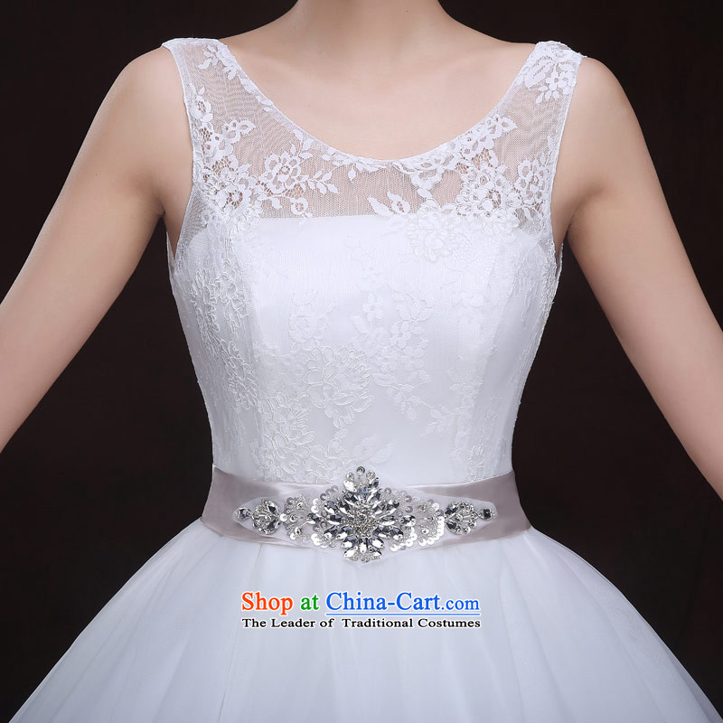 Maximum number of this life 2015 new wedding white field shoulder straps diamond lace pregnant women to align Top Loin of elegant Foutune of wedding dress female white- S, love of the overcharged shopping on the Internet has been pressed.