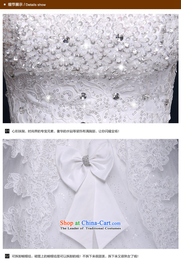 Love of the overcharged tail Wedding 2015 new listing and chest straps lace bow tie big romantic relaxation is now return the princess white S picture, prices, brand platters! The elections are supplied in the national character of distribution, so action, buy now enjoy more preferential! As soon as possible.