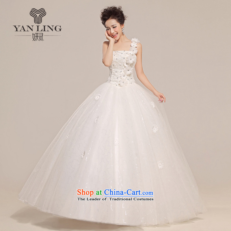 The new summer of 2015 Korean shoulder straps Top Loin of pregnant women to align the wedding dresses HS510 m White?XXL