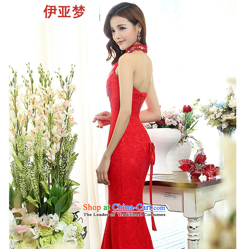The new 2015 dream long wedding dresses nightclub serving small toasting champagne party company annual meeting of persons chairing the wearing red XL