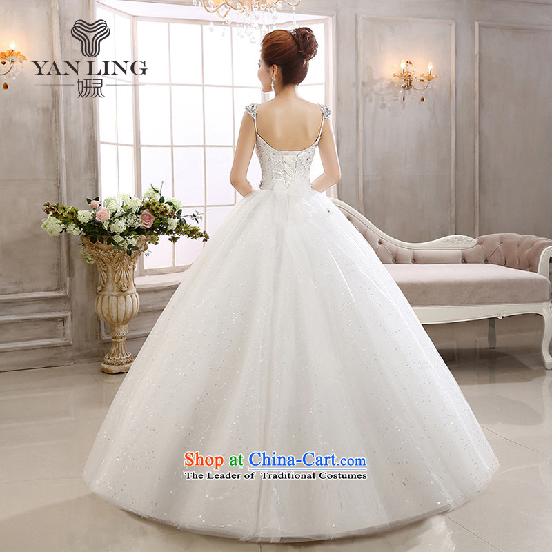The 2015 New lace flash drill to align the shoulder strap Fung skirt The Princess Bride marriage wedding dresses HS592 white spirit has been pressed, Charlene Choi shopping on the Internet