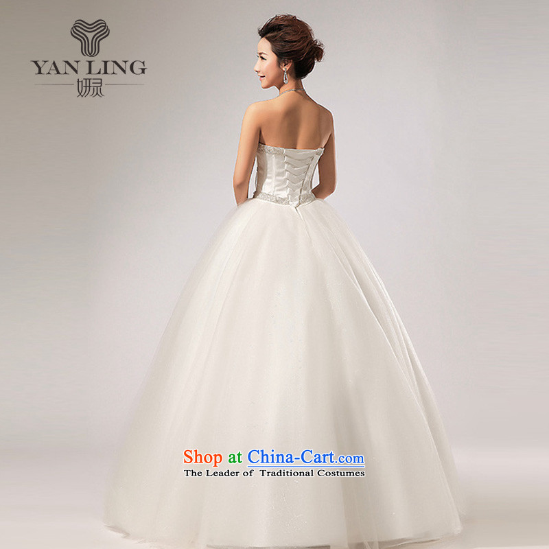 2015 new anointed chest diamond align to skirt the new bon bon wedding dresses HS260 dropped white S, Charlene Choi spirit has been pressed shopping on the Internet