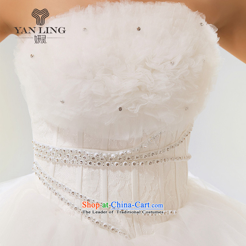 2015 new palace lace Korean wiping the chest straps Princess Bride Wedding Royal White L, Charlene Choi spirit has been pressed shopping on the Internet