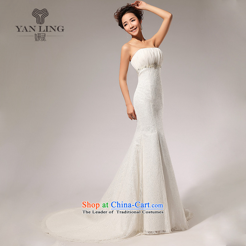 2015 new lace alignment of the waist A skirt anointed chest wedding dresses long skirt HS70 white L, Charlene Choi spirit has been pressed shopping on the Internet