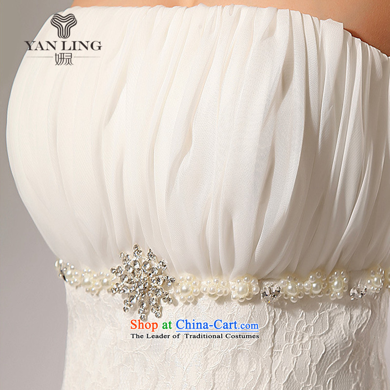 2015 new lace alignment of the waist A skirt anointed chest wedding dresses long skirt HS70 white L, Charlene Choi spirit has been pressed shopping on the Internet