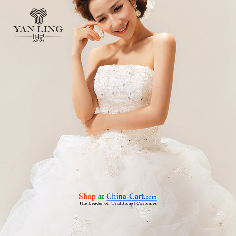 The Korean version of the new 2015 Korean sweet words to his chest straps bride wedding dresses white L, Charlene Choi spirit has been pressed shopping on the Internet