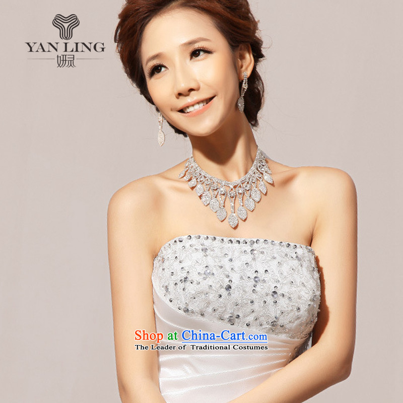2015 new wedding tail winter wedding wedding dresses and chest wedding dress HS80 white spirit has been pressed, Charlene Choi shopping on the Internet