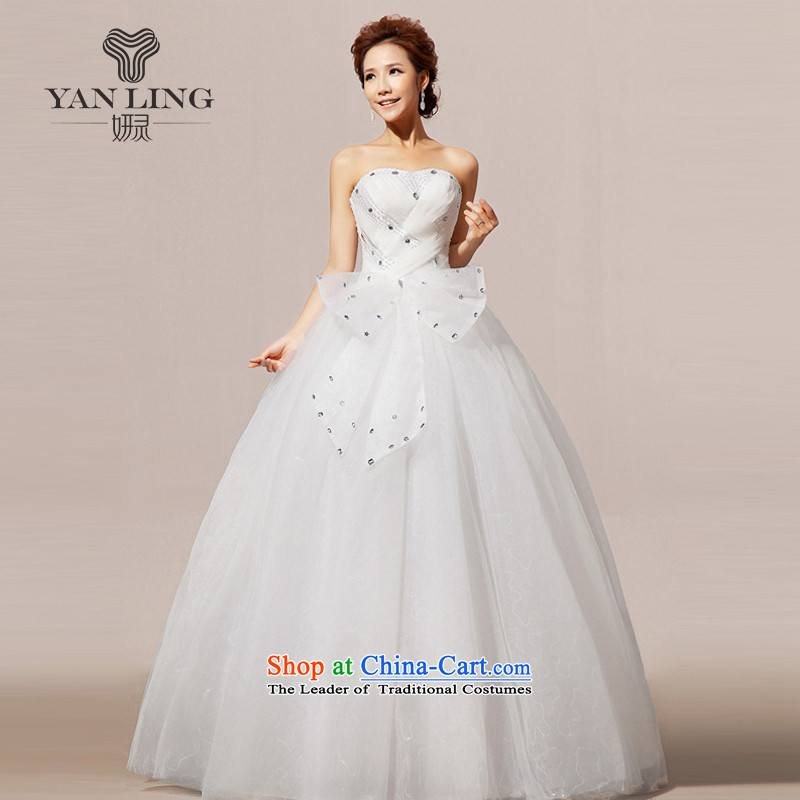 2015 new wedding dresses wedding anointed chest Korean wedding dresses HS239 sweet White?XXL