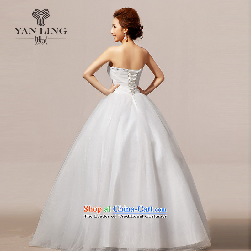 2015 new wedding dresses wedding anointed chest Korean wedding dress sweet white XXL, Charlene Choi Ling HS239 shopping on the Internet has been pressed.
